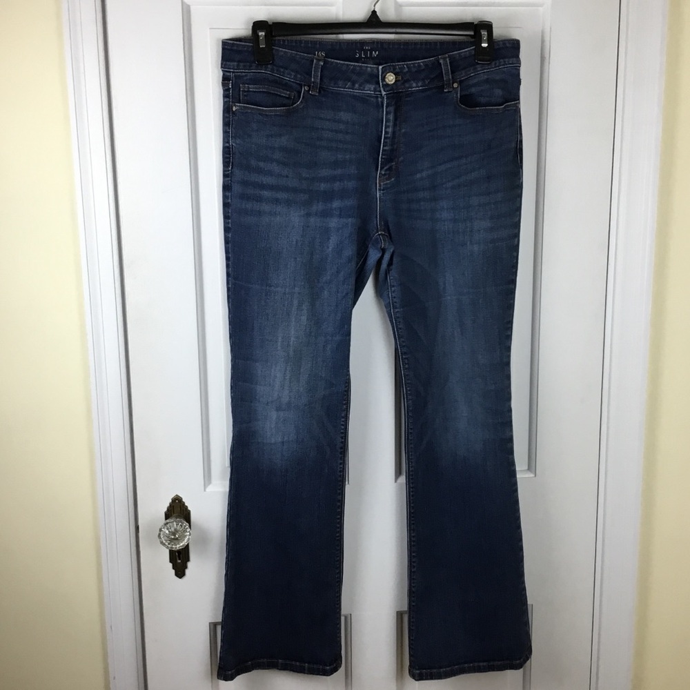 White House Black Market Dark Blue Boot Cut Jeans